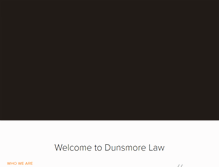 Tablet Screenshot of dunsmorelaw.com